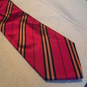 PENDING SALE- Beautiful Burberry London Tie- Red/Orange/Navy